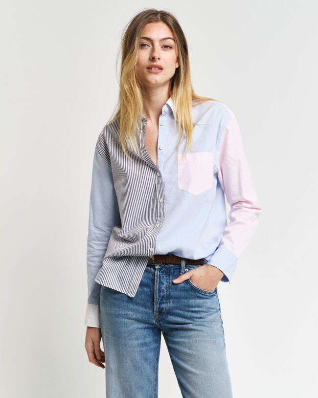 Camicia Patchwork relaxed fit