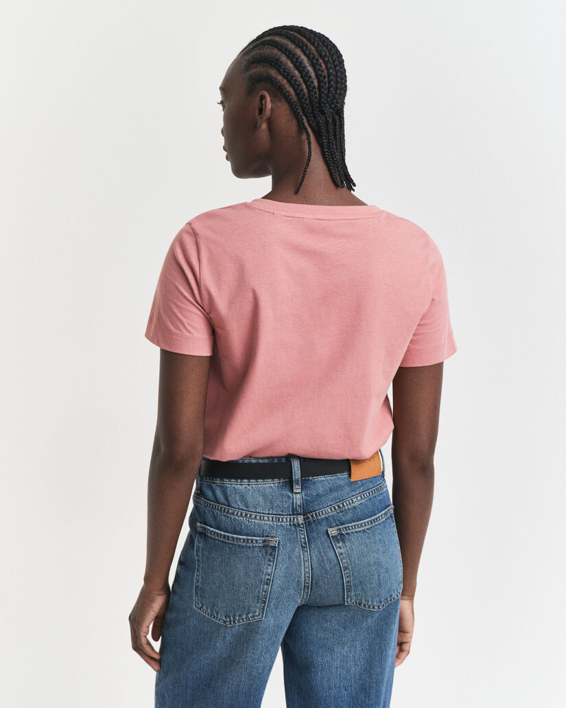 T-shirt Shield con scollo a V