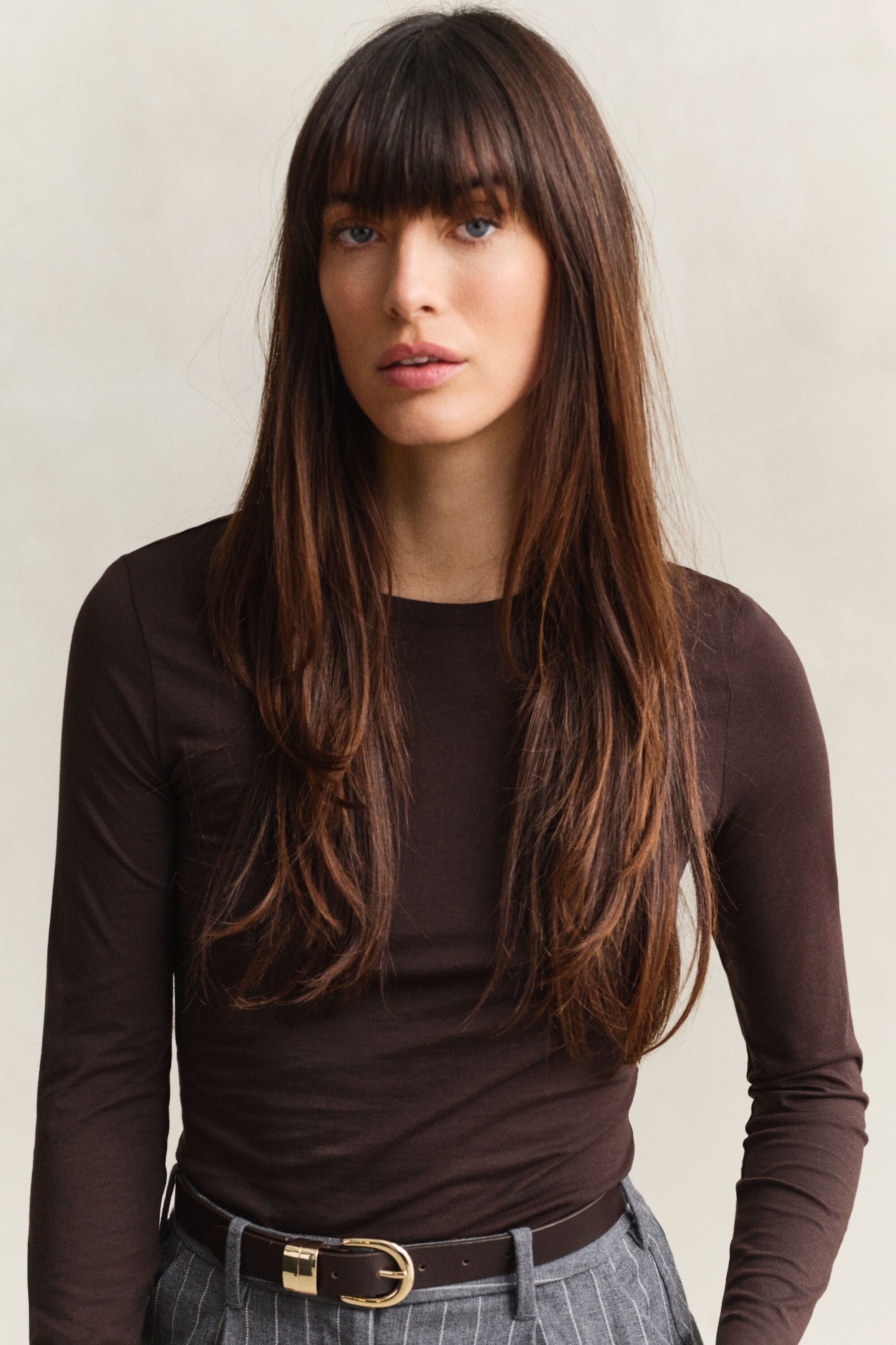 T-shirt a maniche lunghe in cotone leggero