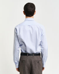 Camicia Oxford in popeline elasticizzato slim fit