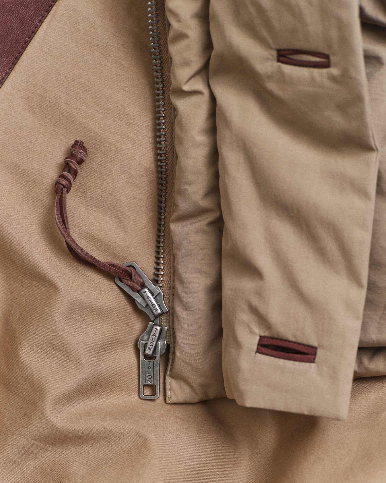 Parka in piumino d'oca in cotone