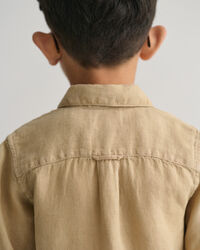 Camicia a maniche corte in lino kids