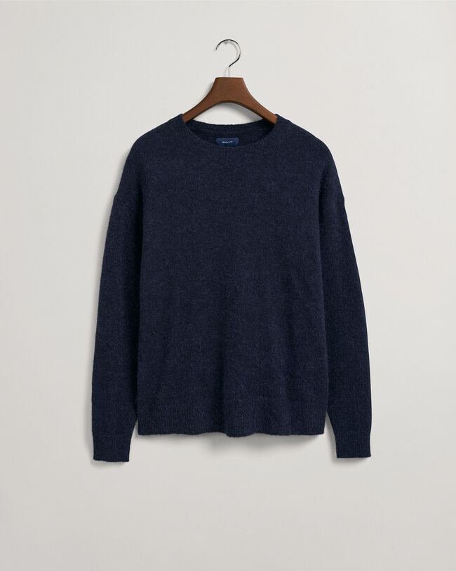 Maglia girocollo in misto lana d&rsquo;alpaca