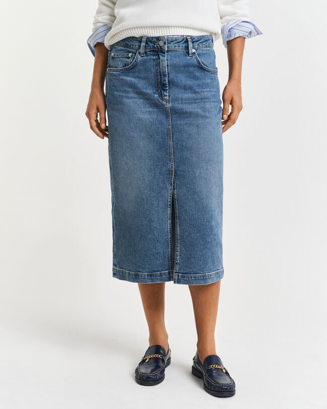 Gonna di jeans midi