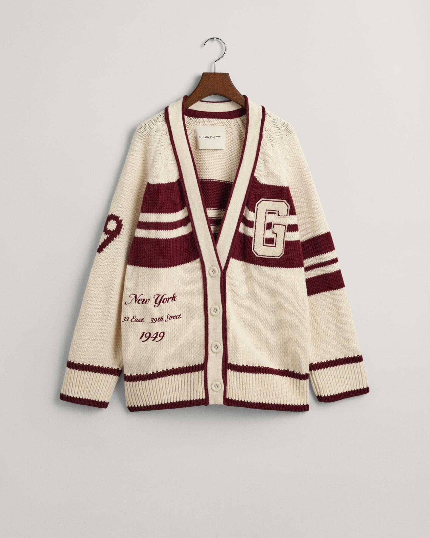 Cardigan GANT Varsity con scollo a V