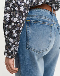 Camicia in misto cotone-voile con stampa Floral regular fit