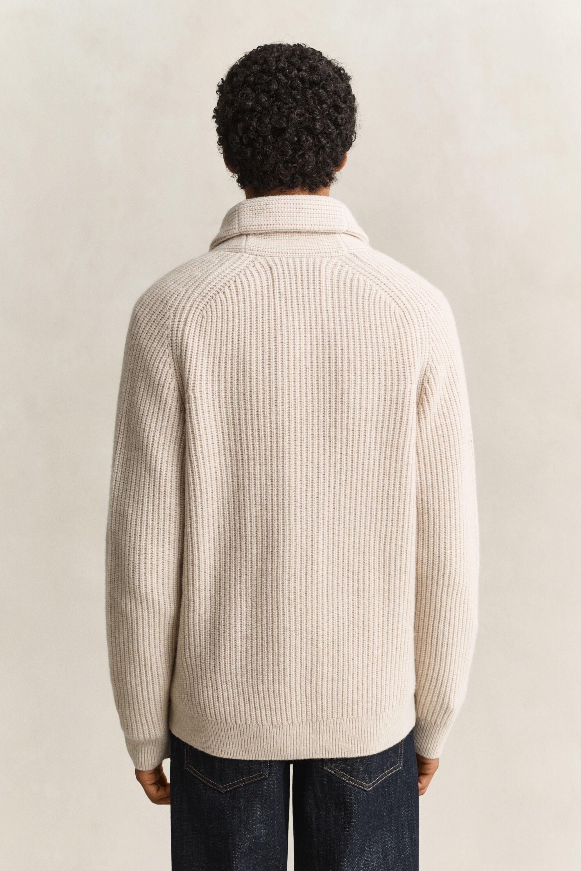 Cardigan in misto lana a coste