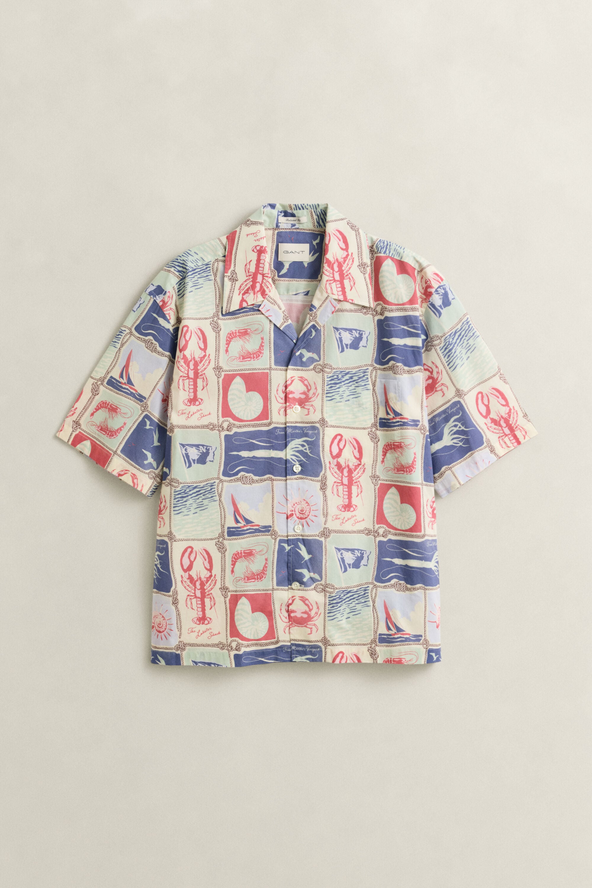 Camicia a maniche corte Nautical