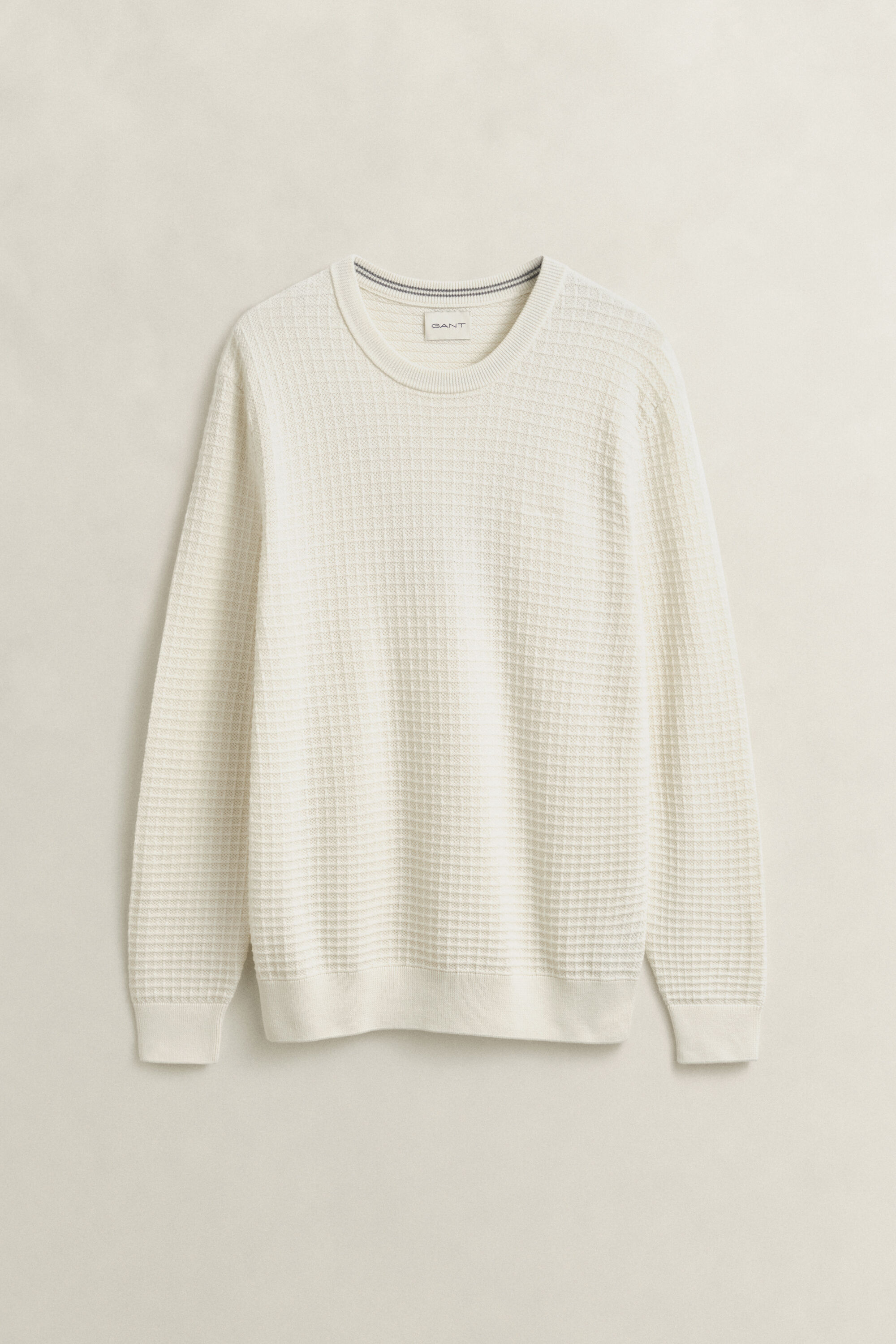 Maglia girocollo testurizzata