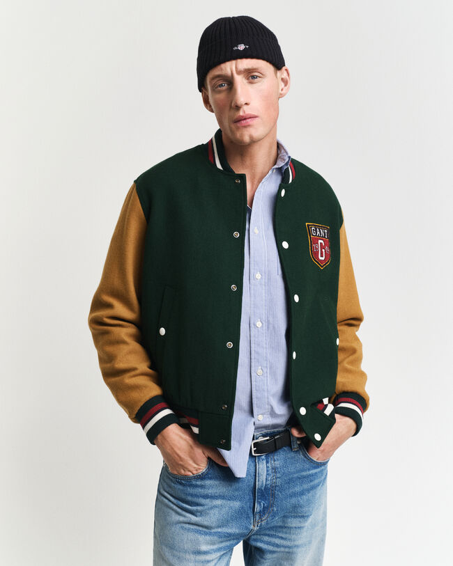 GANT Varsity Jacket in misto lana