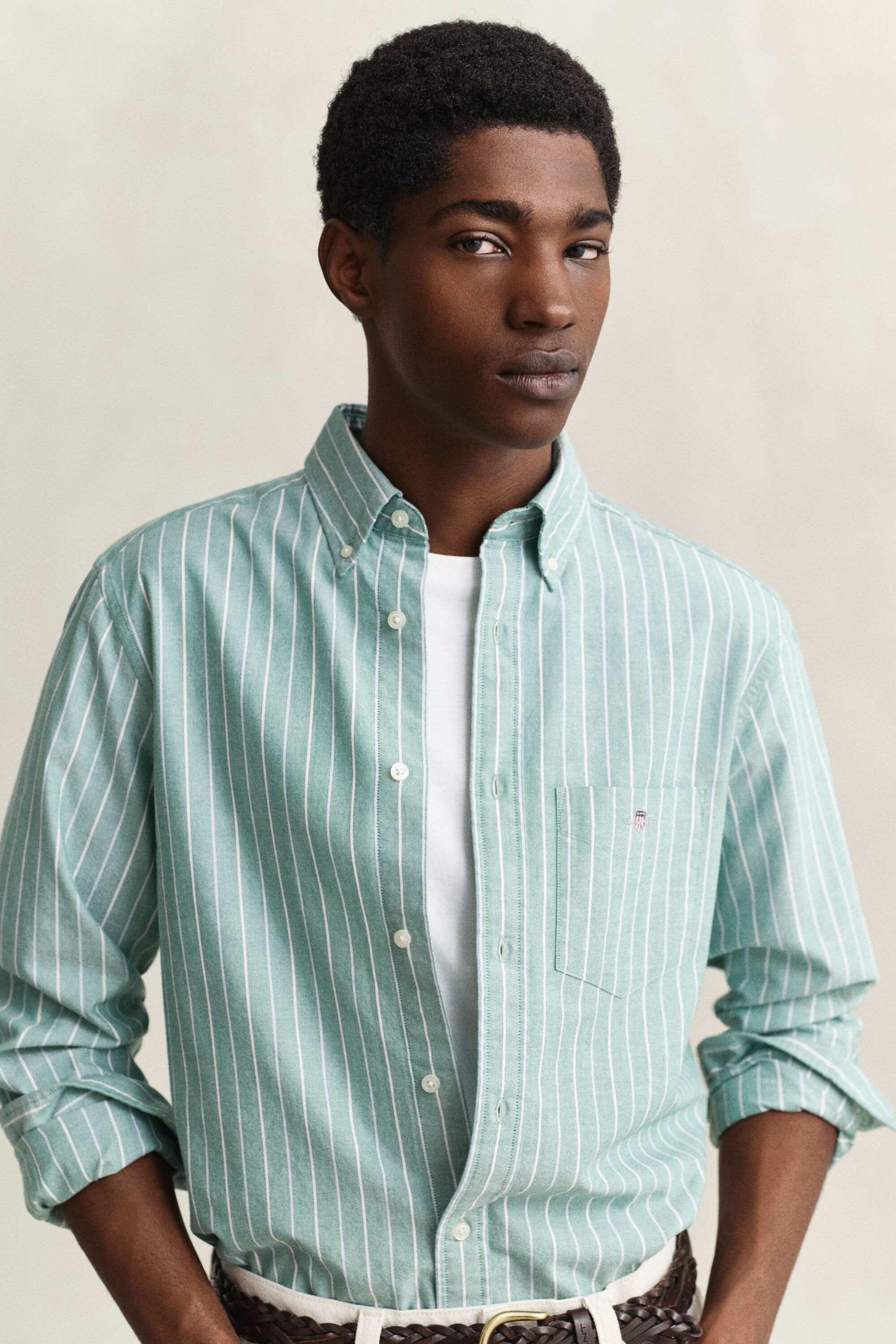 Camicia Oxford classica a righe
