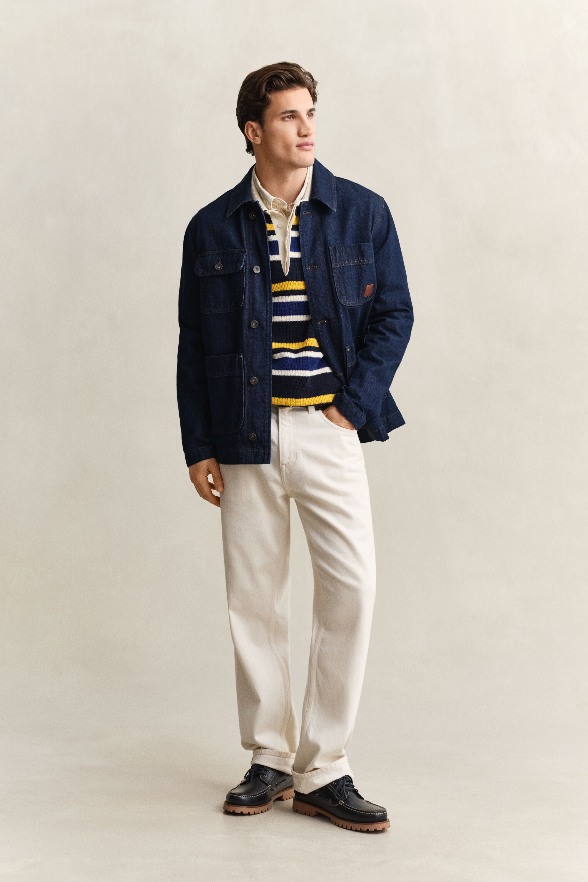 Polo a coste a righe