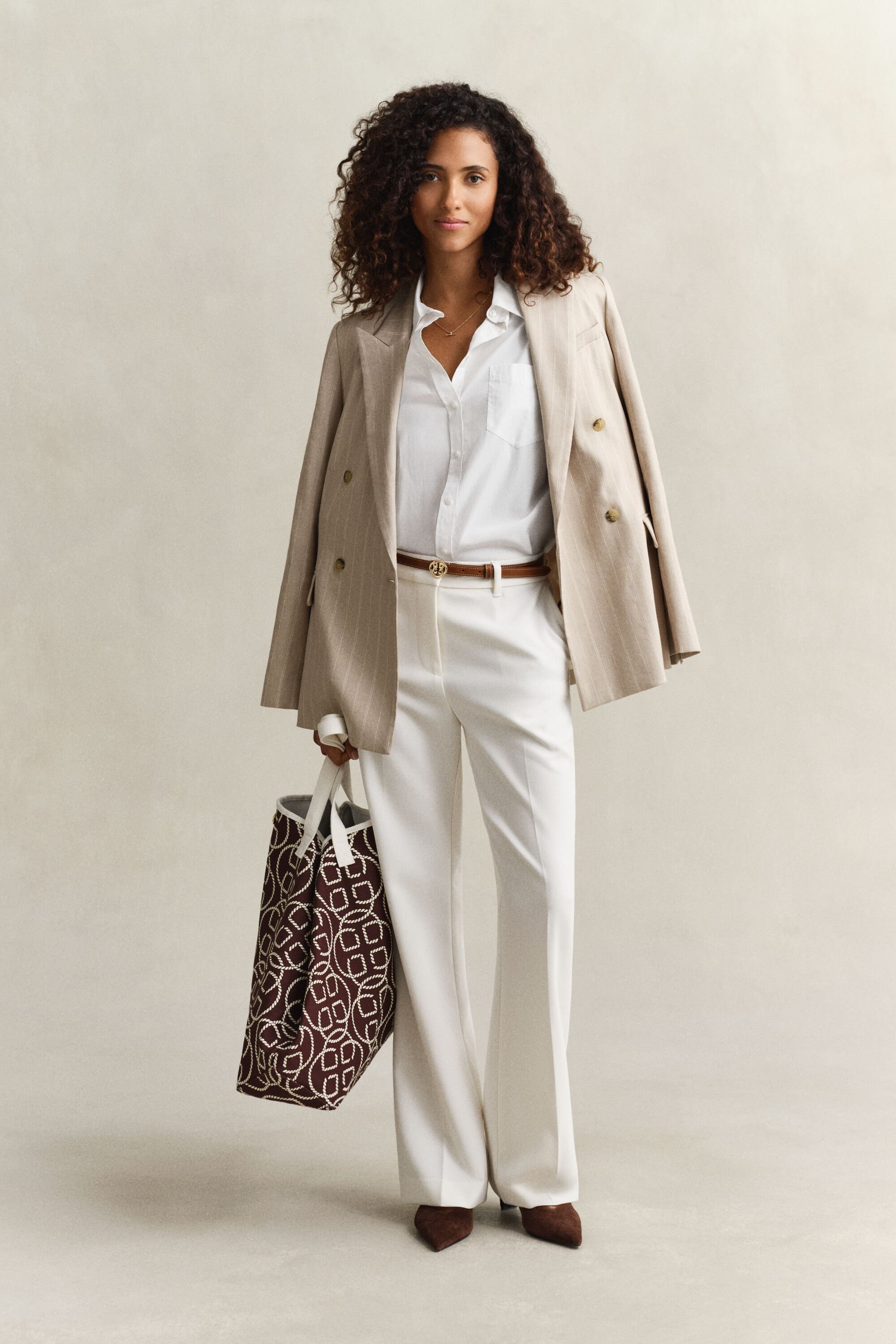 Camicia classica in popeline relaxed fit