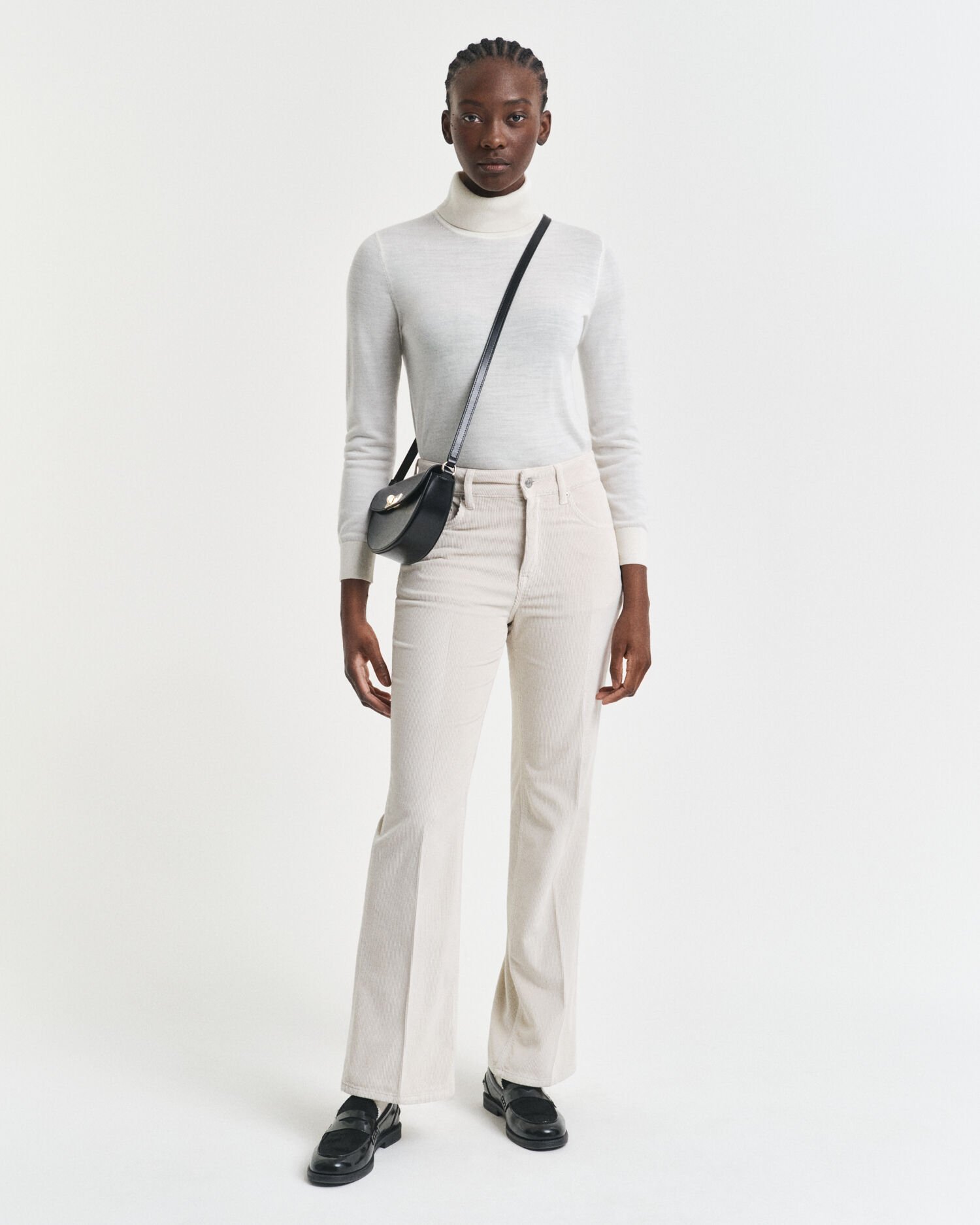 Jeans svasati in velluto a coste