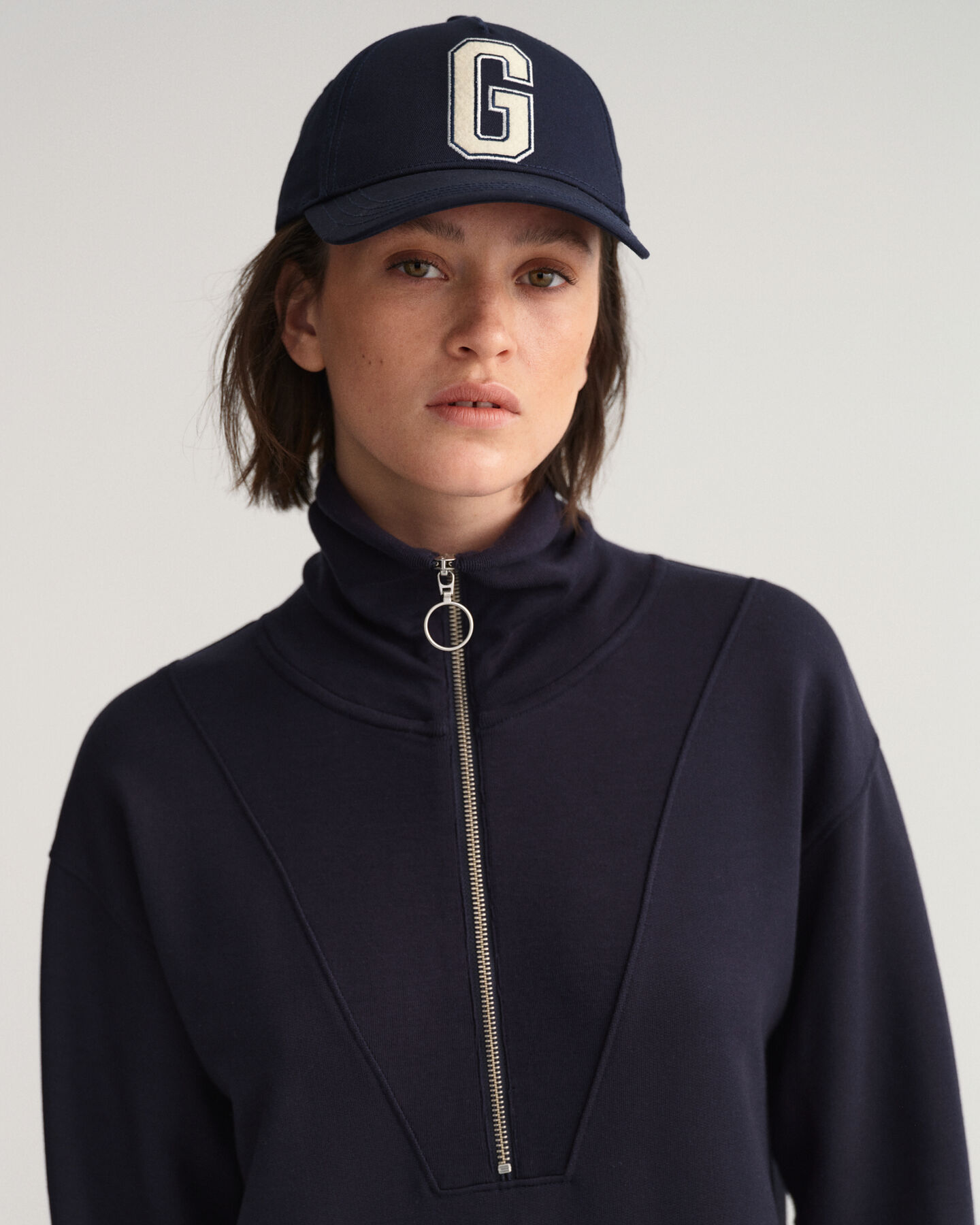 Abito di felpa con zip corta