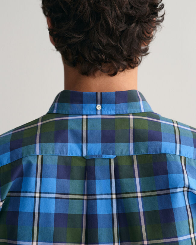 Camicia a quadri grandi in popeline regular fit