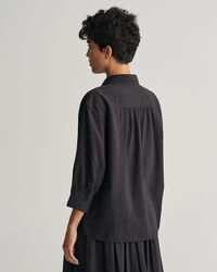 Camicia popover a righe Seersucker relaxed fit