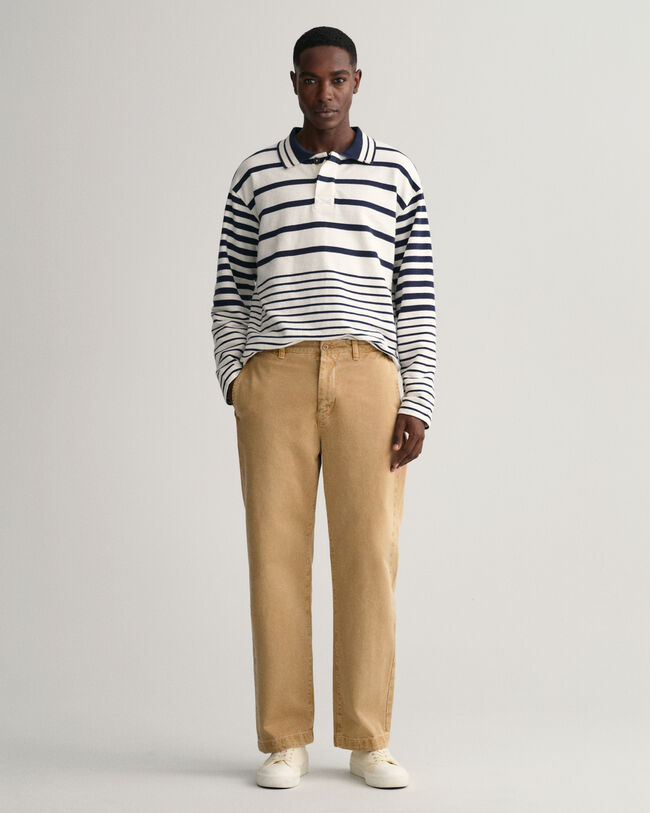 Pantaloni chino in twill straight fit
