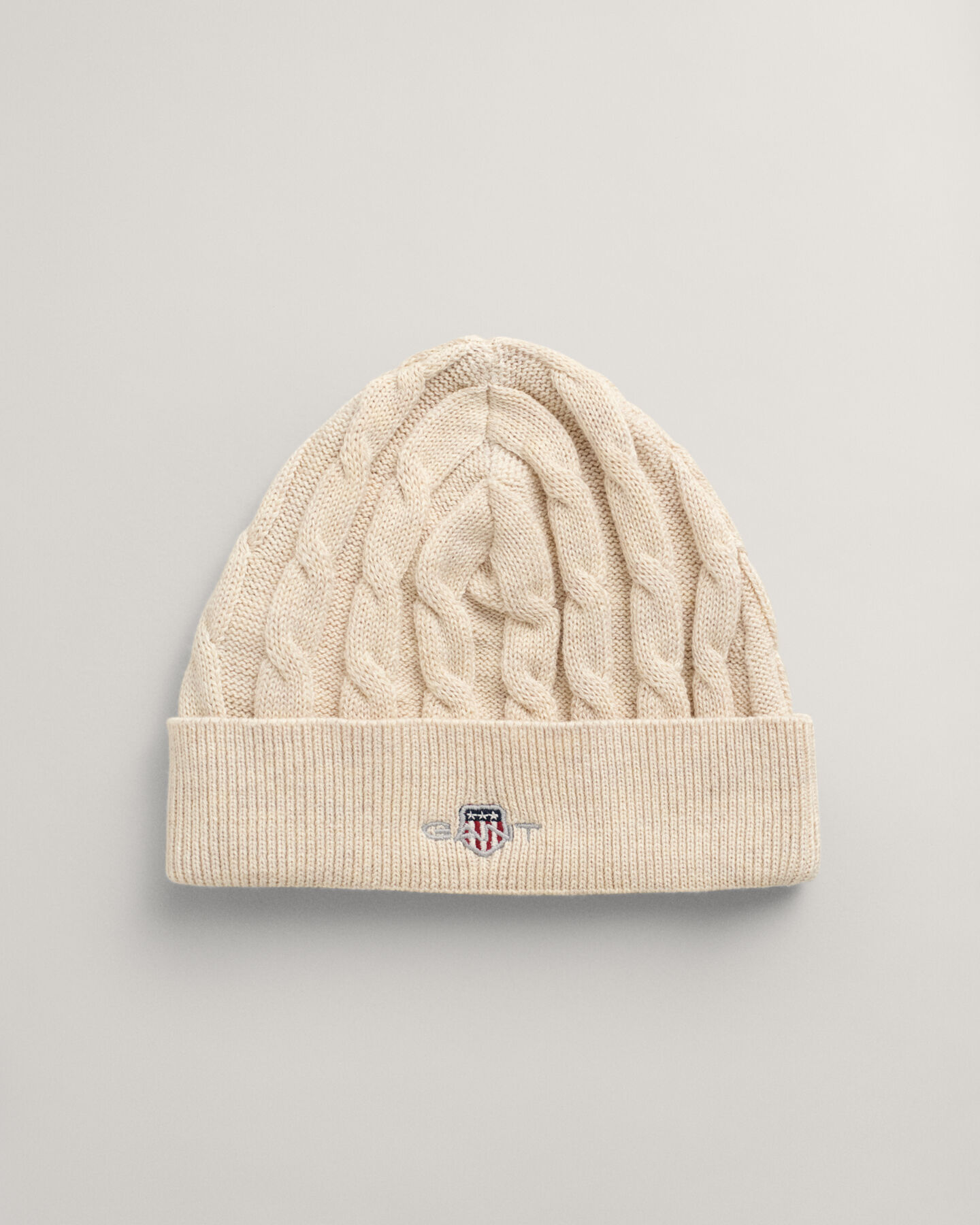 Berretto in maglia di cotone a trecce Shield Baby