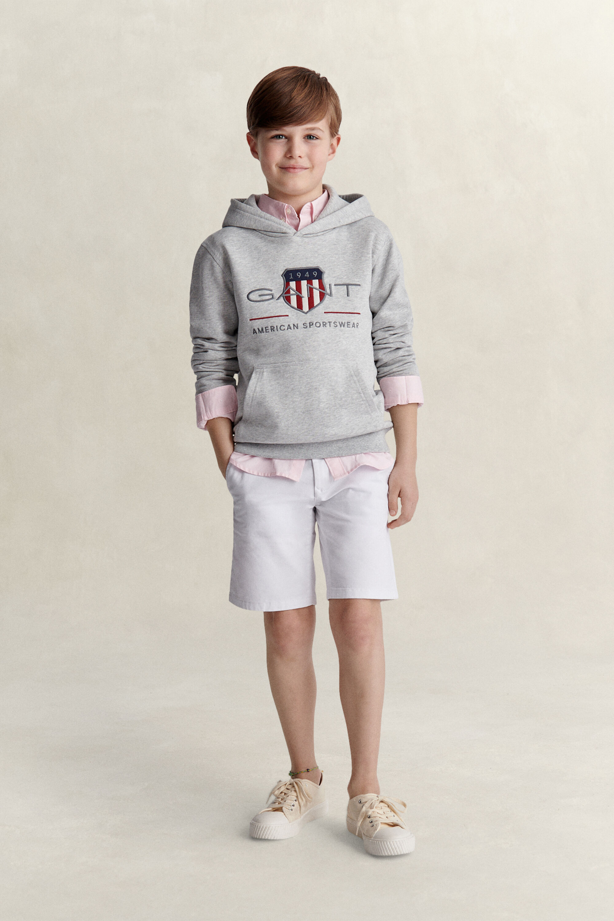 Felpa con cappuccio Archive Shield Teens
