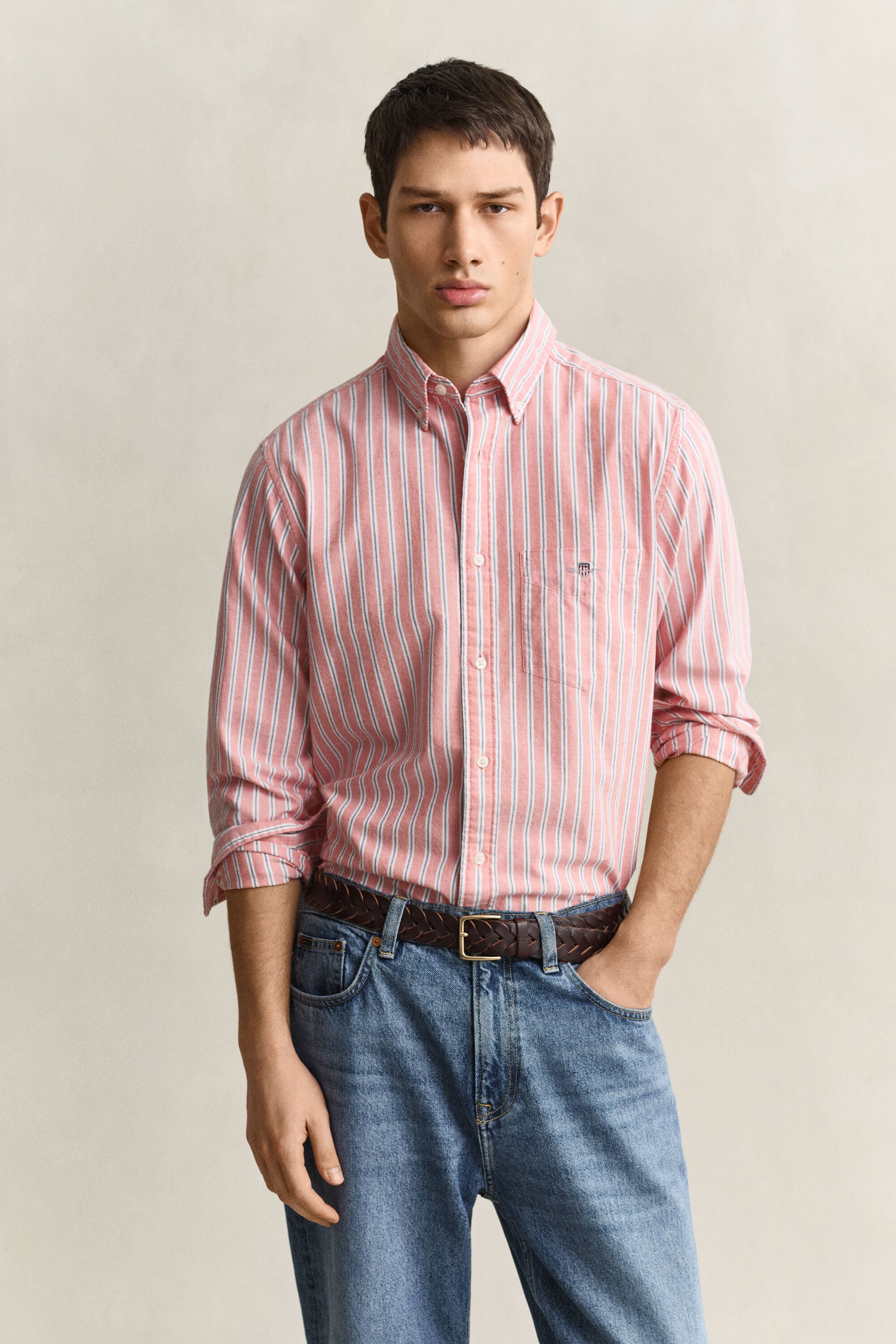 Camicia Oxford classica a righe
