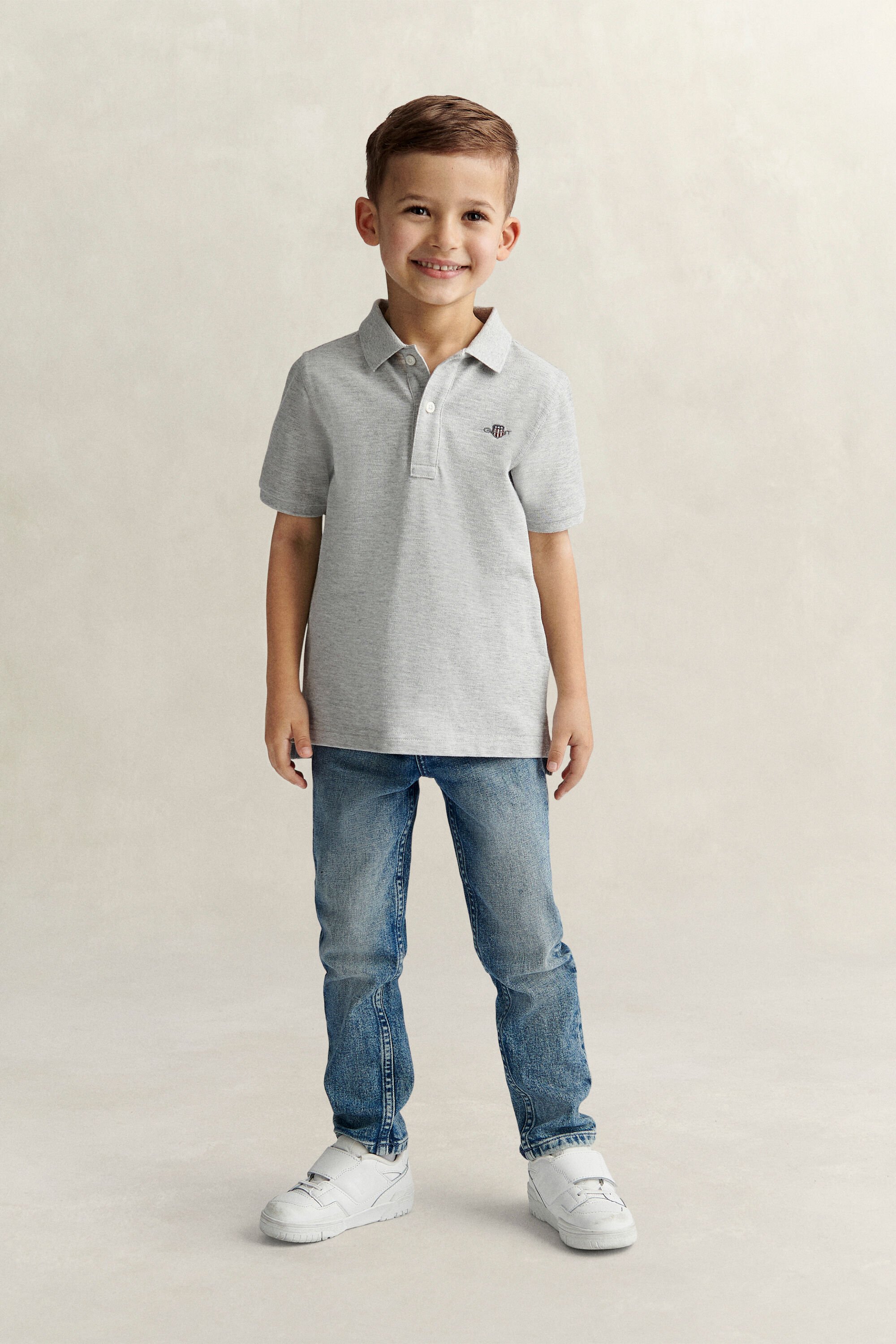 Polo Shield in piqué Kids