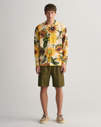 Pantaloncini da abito in misto lino-cotone