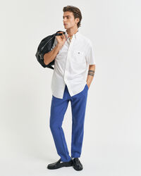 Pantaloni con coulisse in lino relaxed fit