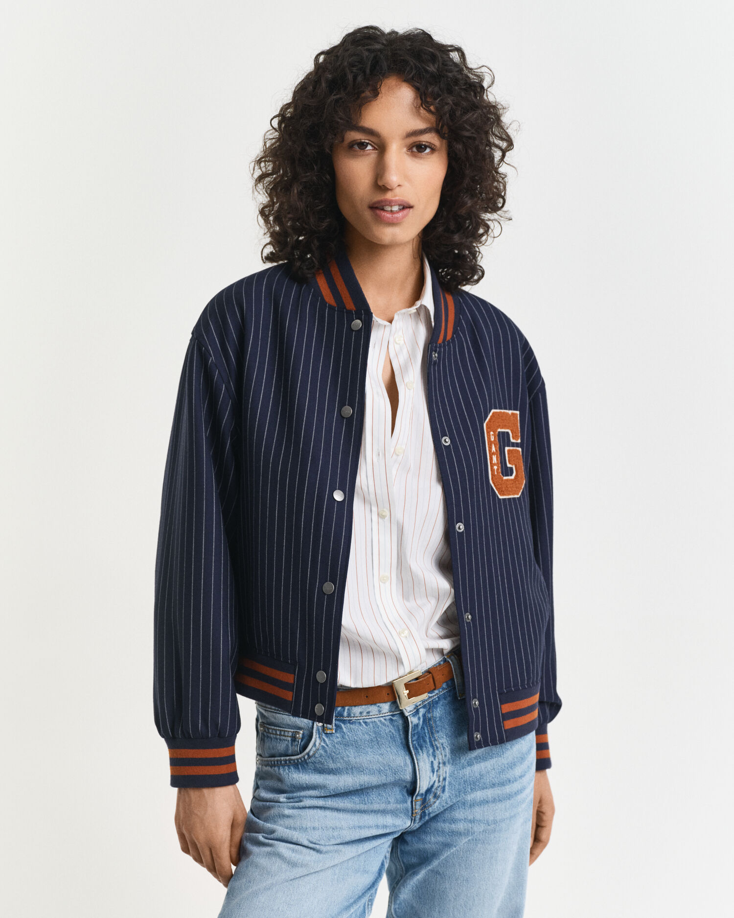 Giacca GANT Varsity Jacket gessata