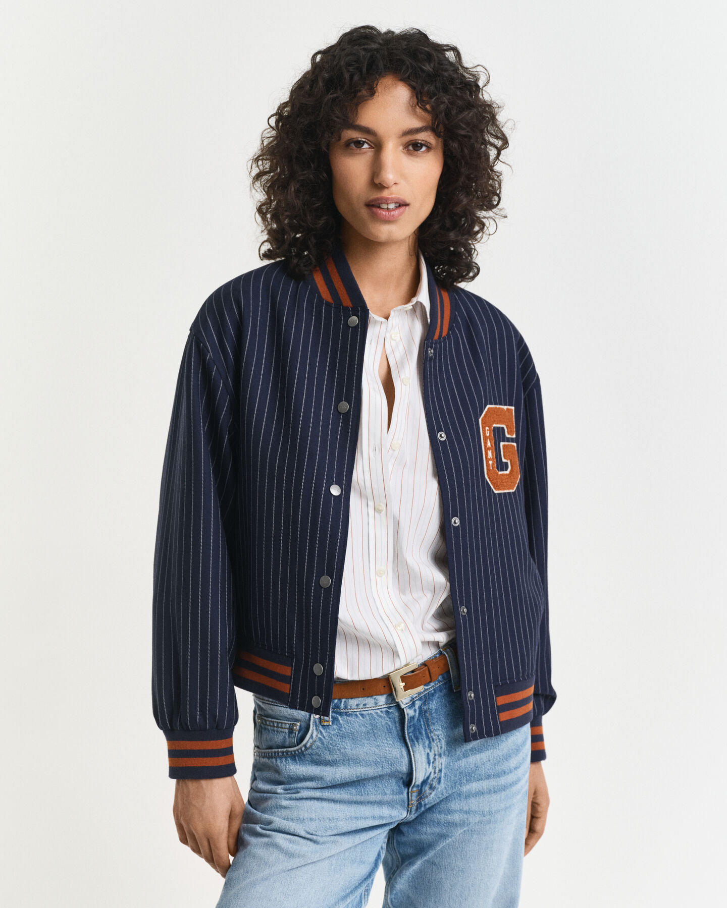 Giacca GANT Varsity Jacket gessata