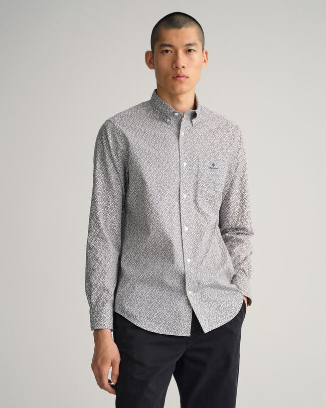 Camicia Oxford Paisley regular fit