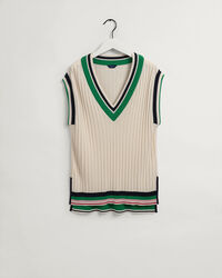 Gilet a coste e righe