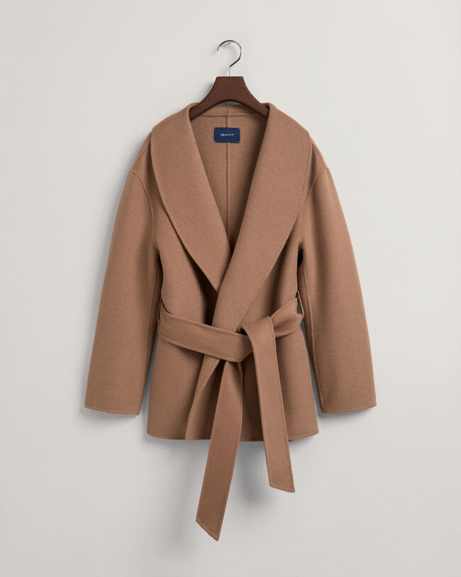 Blazer cucito a mano con cintura