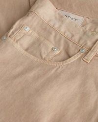 Jeans in lino e cotone slim fit