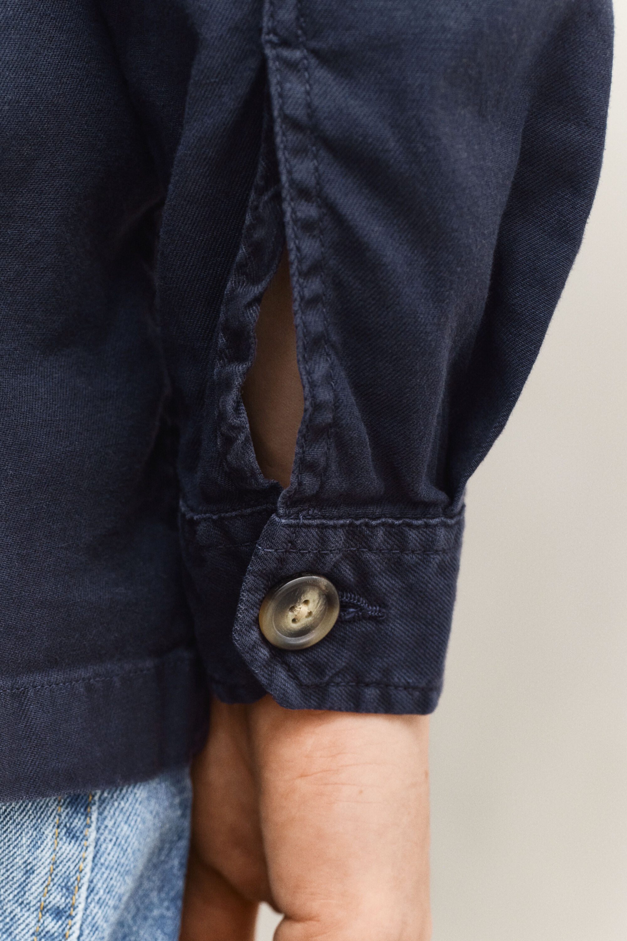 Camicia giacca in misto lino