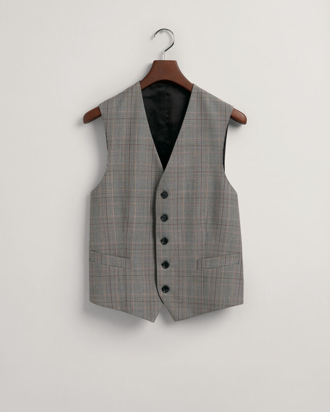 Gilet da abito a quadri Glen Check