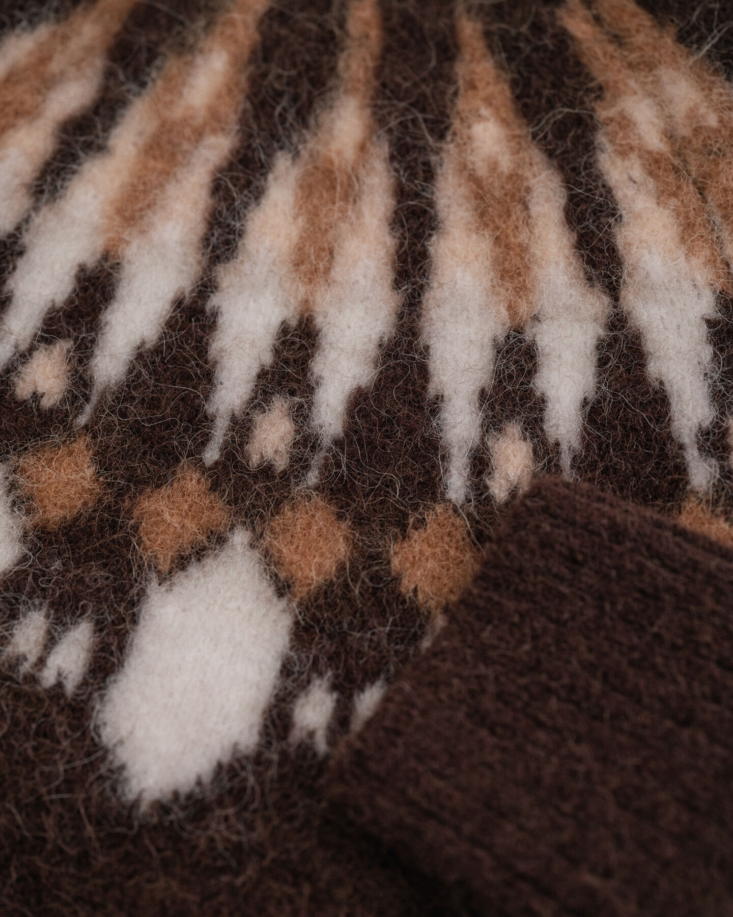 Maglia girocollo Fair Isle in misto alpaca