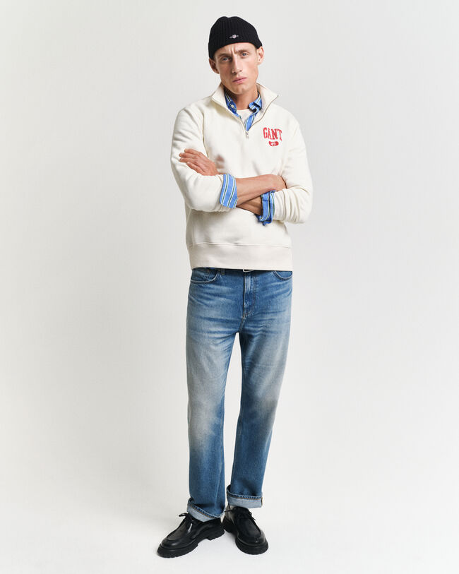 Felpa con zip corta Arch Graphic GANT 49