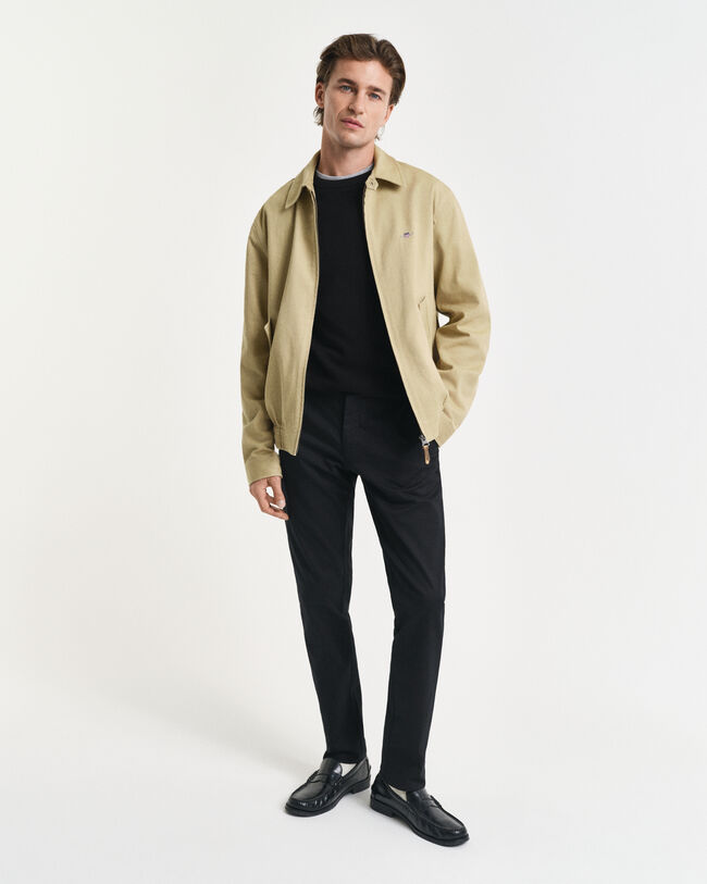 Maglia girocollo in piqué di cotone