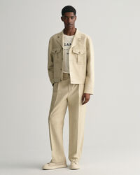 Giacca da abito in lino-cotone relaxed fit