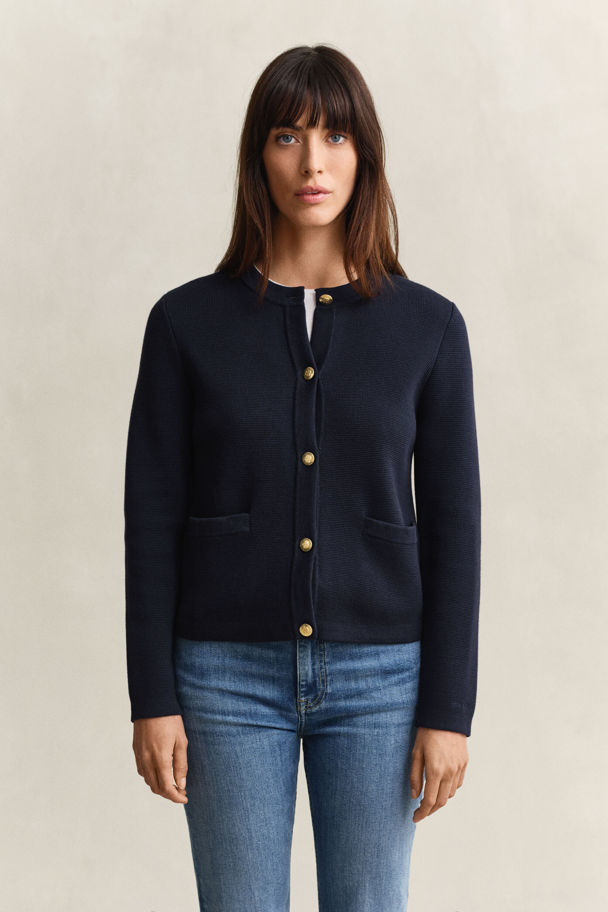 Giacca in maglia in cotone