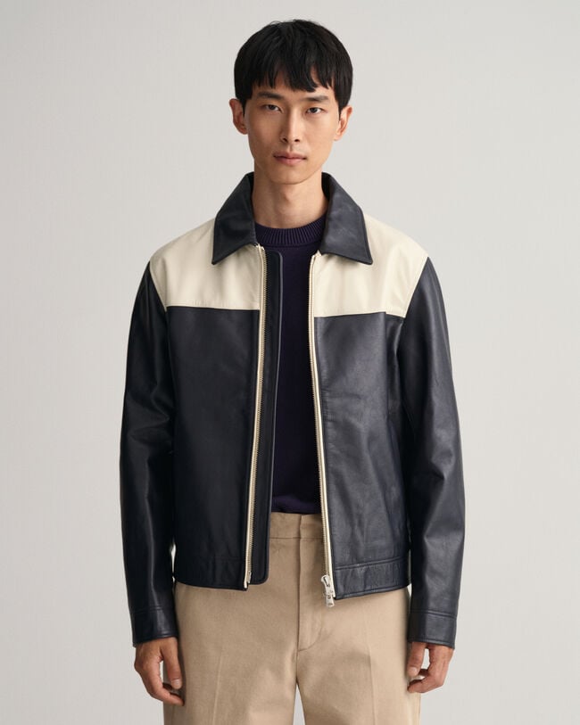 Giacca in pelle corta