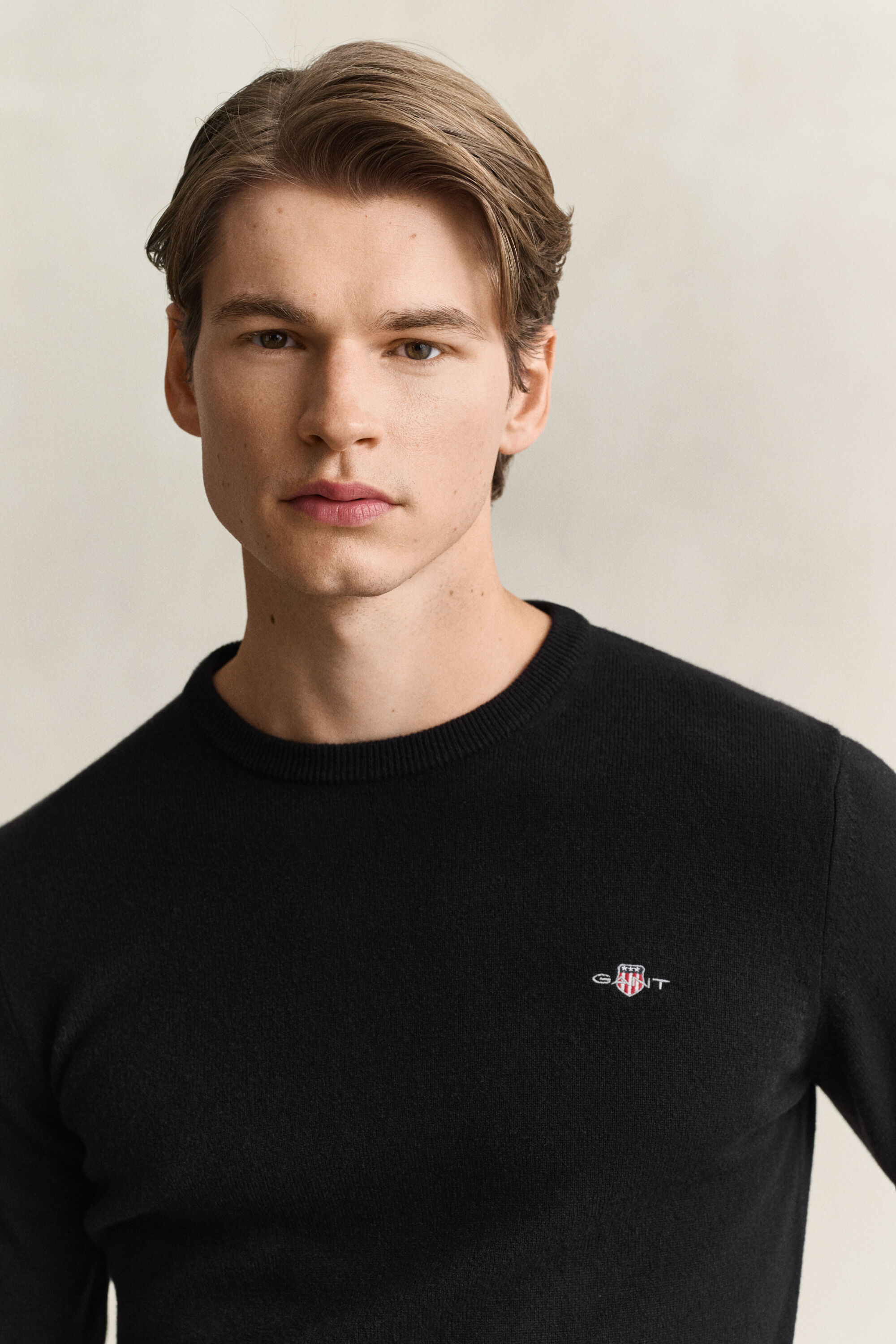 Maglia girocollo in lana d’agnello