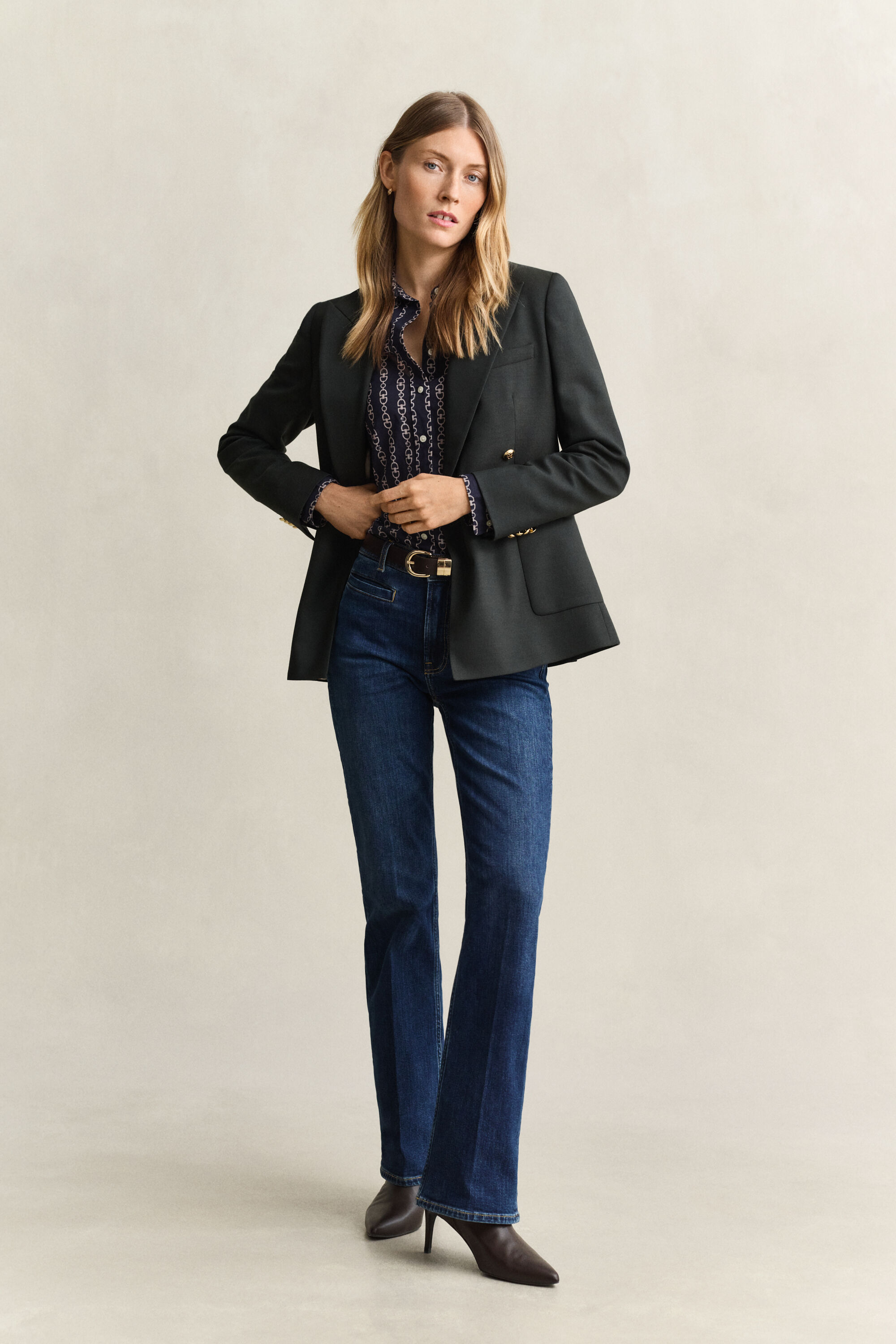 Camicia in voile di cotone con stampa