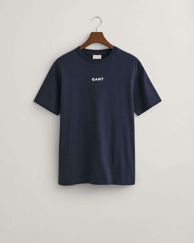 T-shirt GANT Logo piccolo a contrasto