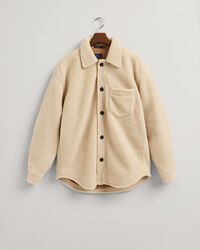 Camicia giacca in Sherpa oversize