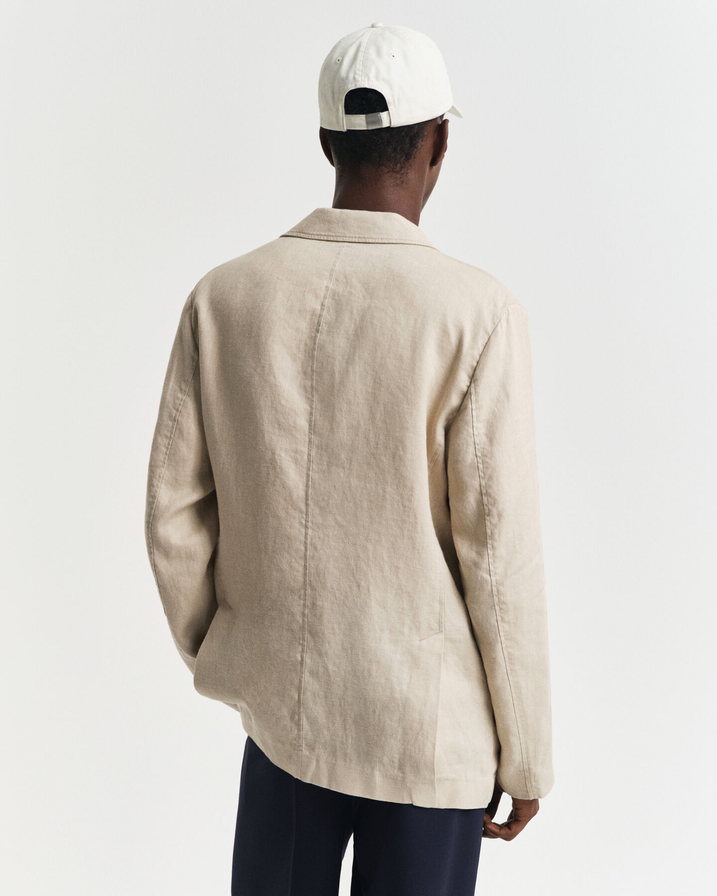 Blazer in lino regular fit