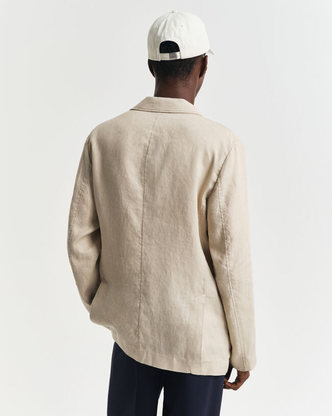 Blazer in lino regular fit