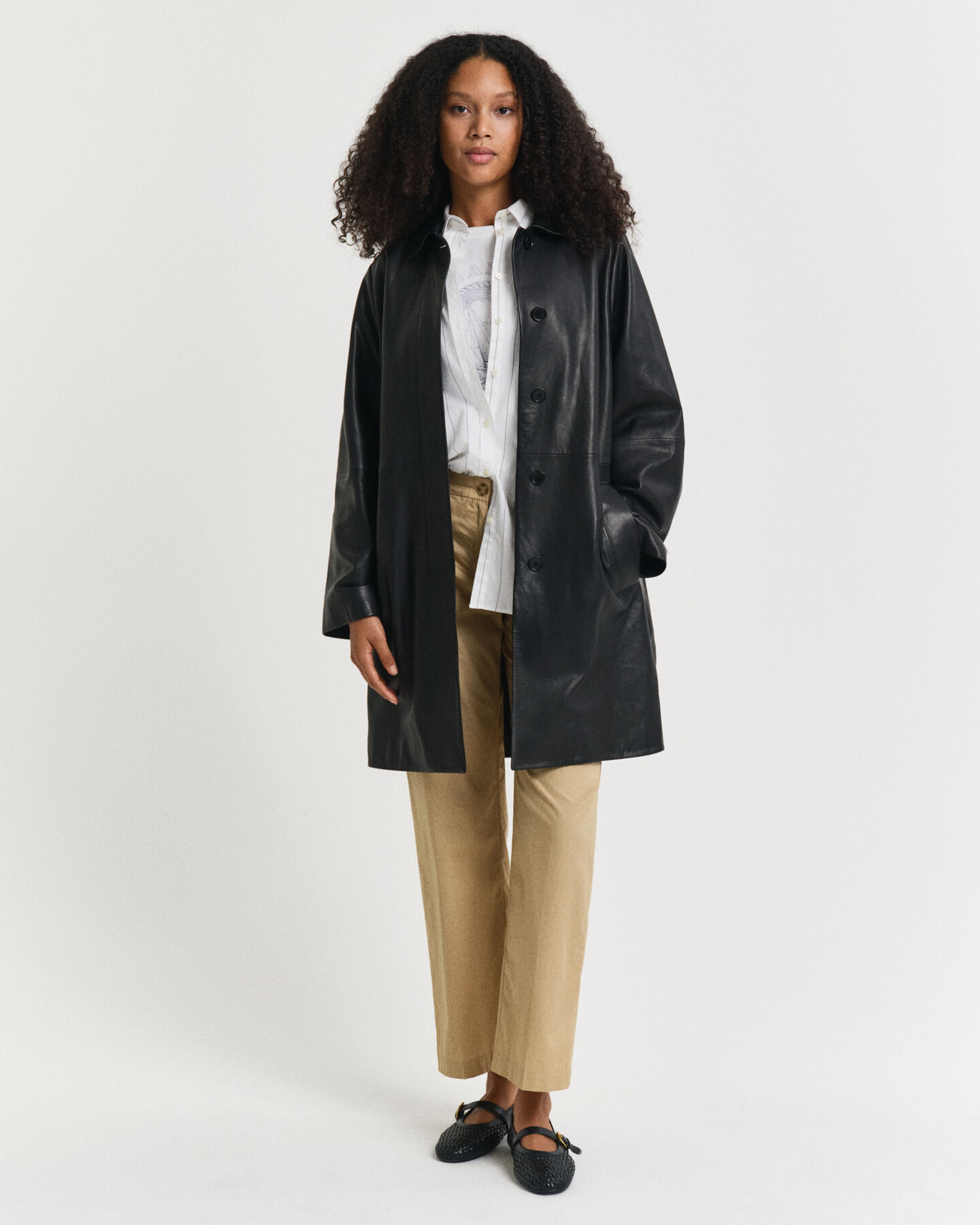 Impermeabile in pelle