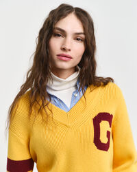 Maglia con scollo a V GANT Varsity